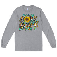 Heather Grey only the best moms get promoted to aunt Long Sleeve Tee - CowhideDigitalArt