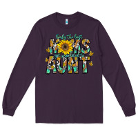Plum only the best moms get promoted to aunt Long Sleeve Tee - CowhideDigitalArt