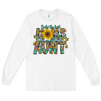 White only the best moms get promoted to aunt Long Sleeve Tee - CowhideDigitalArt