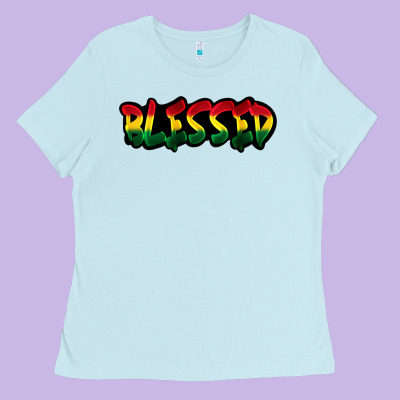 Juneteenth Blessed Ladies Tee Designed By Fadigitalartstudio