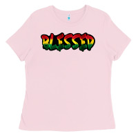 Bubblegum Pink Juneteenth blessed Ladies Tee - FaDigitalArtStudio