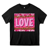 Black Love Valentine's day tumbler Heavy Core Tee - HowdyJamesFarm
