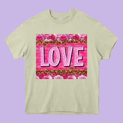 Love Valentine's Day Tumbler Heavy Core Tee Designed By Howdyjamesfarm