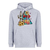 Heather Grey Wıld and Free Heavyweight Hoodie - JahusDesignShop