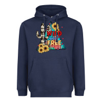 Navy Wıld and Free Heavyweight Hoodie - JahusDesignShop