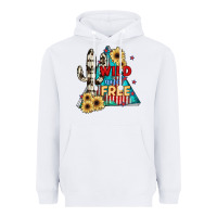White Wıld and Free Heavyweight Hoodie - JahusDesignShop