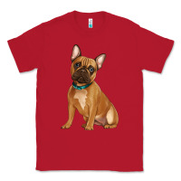 Red french bulldog Classic Tee - Artiststas