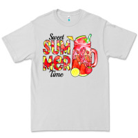 Dove Grey sweet summer time waterolor Premium Tee - CowCowDesign
