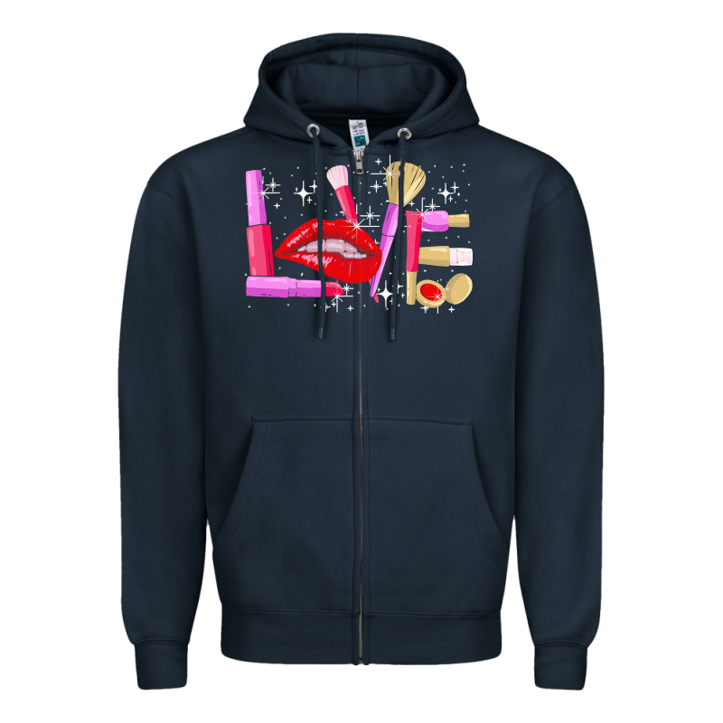 Makeup Artist T  Shirt Makeup Artist Love Cosmetician Fashion T  Shirt Zipper Hoodie by linhVisuals | Teevron