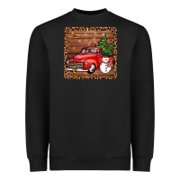 Black christmas truck coaster Heavyweight Sweatshirt - JahusDesignShop
