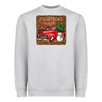 Heather Grey christmas truck coaster Heavyweight Sweatshirt - JahusDesignShop