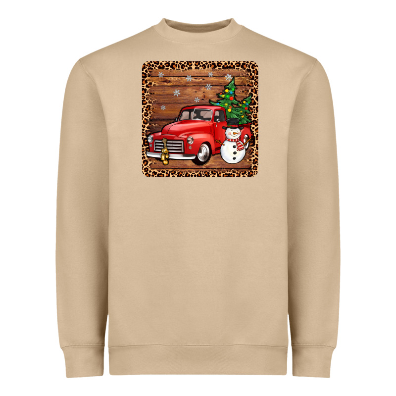 Christmas Truck Coaster Heavyweight Sweatshirt by JahusDesignShop | Teevron
