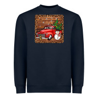 Navy christmas truck coaster Heavyweight Sweatshirt - JahusDesignShop