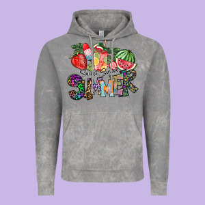 Sweet Sweet Summer Vintage Hoodie Designed By Cowhidedigitalart