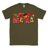 Army Green Valentine's Day Mama Mother's Day Classic Tee - HowdyJamesFarm