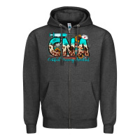 Charcoal Heather cna certified nursing assistant Zipper Hoodie - JahusDesignShop