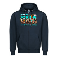Navy cna certified nursing assistant Zipper Hoodie - JahusDesignShop
