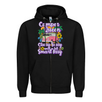 Camp Camping Camper Queen Classy Sassy And A Bit Smart Assycamper Camp Zipper Hoodie | Teevron