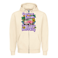 Sandshell camp camping camper queen classy sassy and a bit smart assycamper camp Zipper Hoodie - linhVisuals