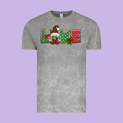 Love Christmas Gnome Vintage Tee Designed By Bundleandbundleshop