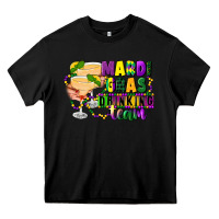 Black mardi gras drinking team margaritas Heavy Core Tee - CowGirlArtShop