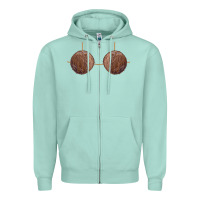 Seafoam coconut bra easy adult halloween tiki party costume t shirt Zipper Hoodie - linhVisuals