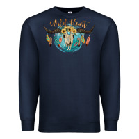 Navy Wild Heart Premium Sweatshirt - JahusDesignShop