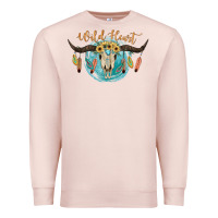 Pale Pink Wild Heart Premium Sweatshirt - JahusDesignShop