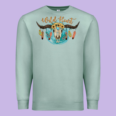 Wild Heart Premium Sweatshirt Designed By Jahusdesignshop