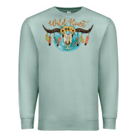 Seafoam Wild Heart Premium Sweatshirt - JahusDesignShop