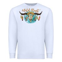 White Wild Heart Premium Sweatshirt - JahusDesignShop