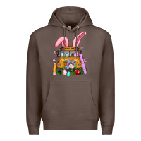 Coffee school bus easter Premium Hoodie - Artiststas