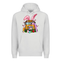 Dove Grey school bus easter Premium Hoodie - Artiststas