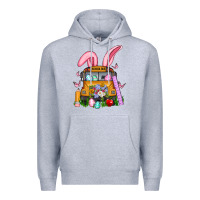 Heather Grey school bus easter Premium Hoodie - Artiststas