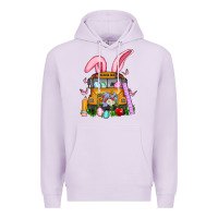 Lilac school bus easter Premium Hoodie - Artiststas