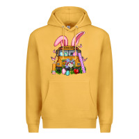 Mustard school bus easter Premium Hoodie - Artiststas
