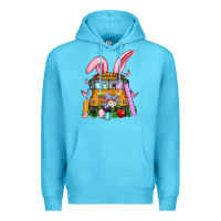 Ocean Blue school bus easter Premium Hoodie - Artiststas