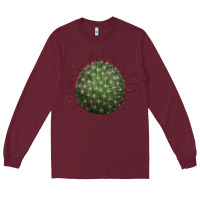 Burgundy Arizona Fishhook Cactus Long Sleeve Tee - LillyAllenDesigns