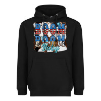 Black Boom Boom Baby Heavyweight Hoodie - JahusDesignShop