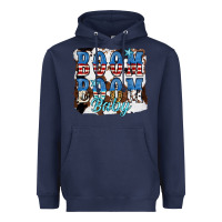 Navy Boom Boom Baby Heavyweight Hoodie - JahusDesignShop