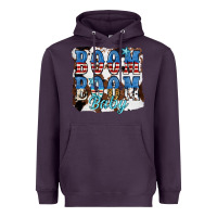 Plum Boom Boom Baby Heavyweight Hoodie - JahusDesignShop