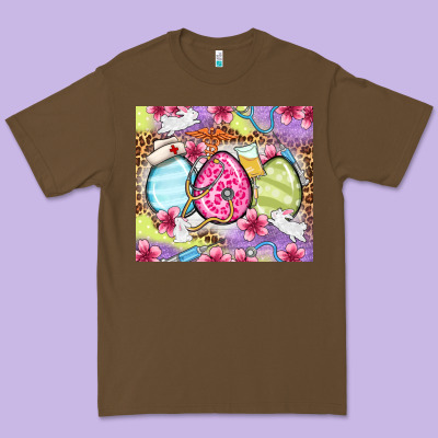 Easter Eggs Nurse Premium Tee Designed By Oliviacreatesart
