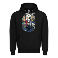 Black hollow knight fan art Zipper Hoodie - linhVisuals