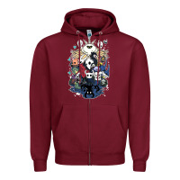 Burgundy hollow knight fan art Zipper Hoodie - linhVisuals