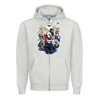 Dove Grey hollow knight fan art Zipper Hoodie - linhVisuals
