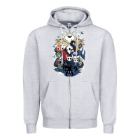 Heather Grey hollow knight fan art Zipper Hoodie - linhVisuals