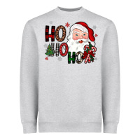 Heather Grey ho ho ho Heavyweight Sweatshirt - JahusDesignShop