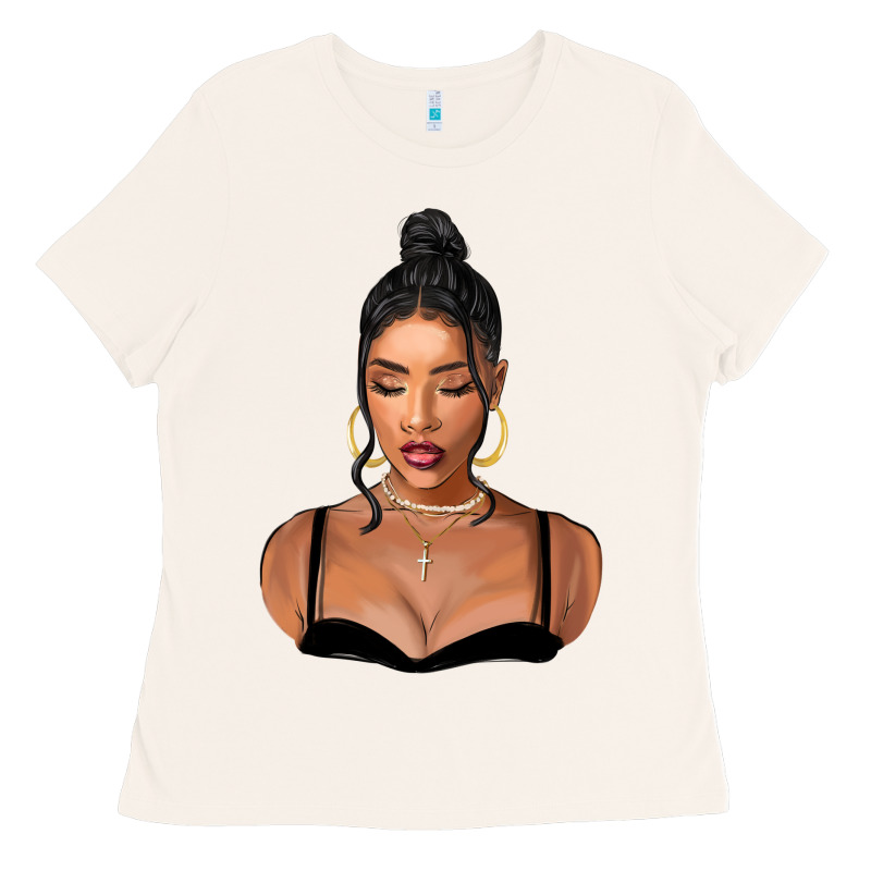 Black Woman Ladies Tee by FaDigitalArtStudio | Teevron