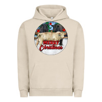 Merry Christmas Charolais Bull Urban Hoodie | Teevron