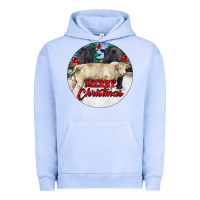 Pigment Grape Ice Merry Christmas Charolais Bull Urban Hoodie - RanaPortraitStore